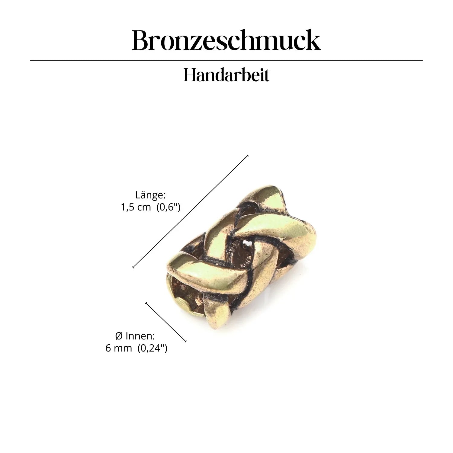 Bartschmuck Haarperle Bronze Bead Dreadlock 