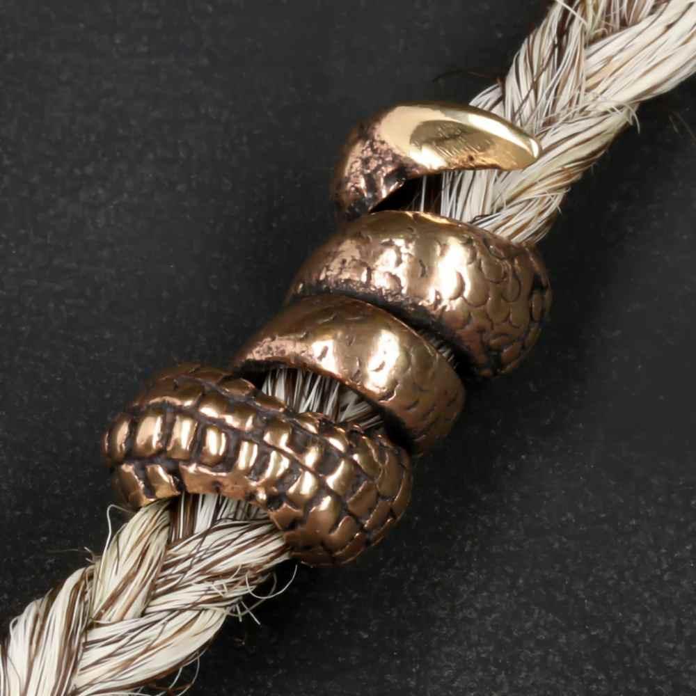 Kralle Bartperle Mittelalter Haarschmuck Wikinger Bartschmuck Bronze 