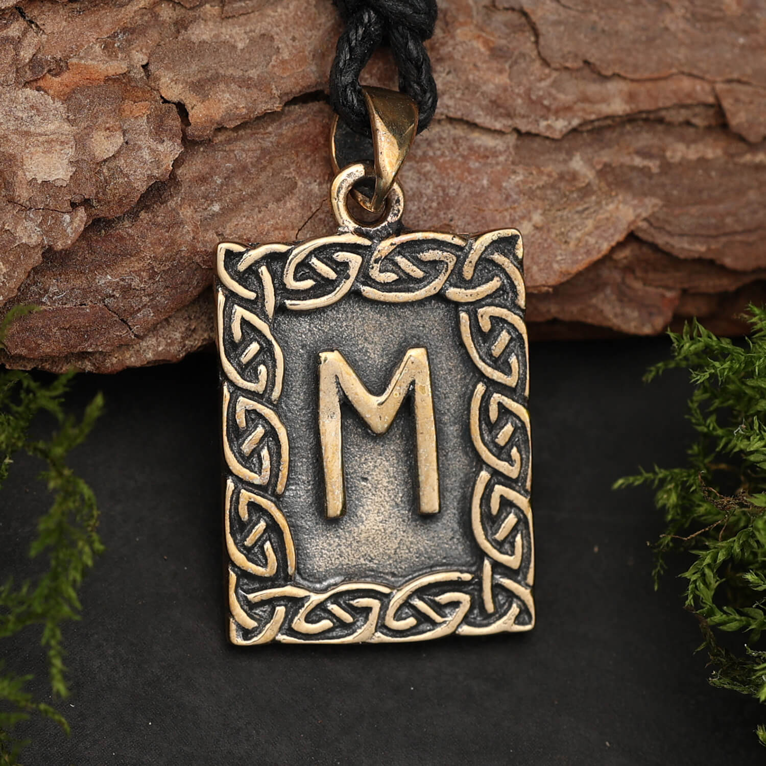 Rune Bronze Jewelry ehwo Pendant Elder Futhark
