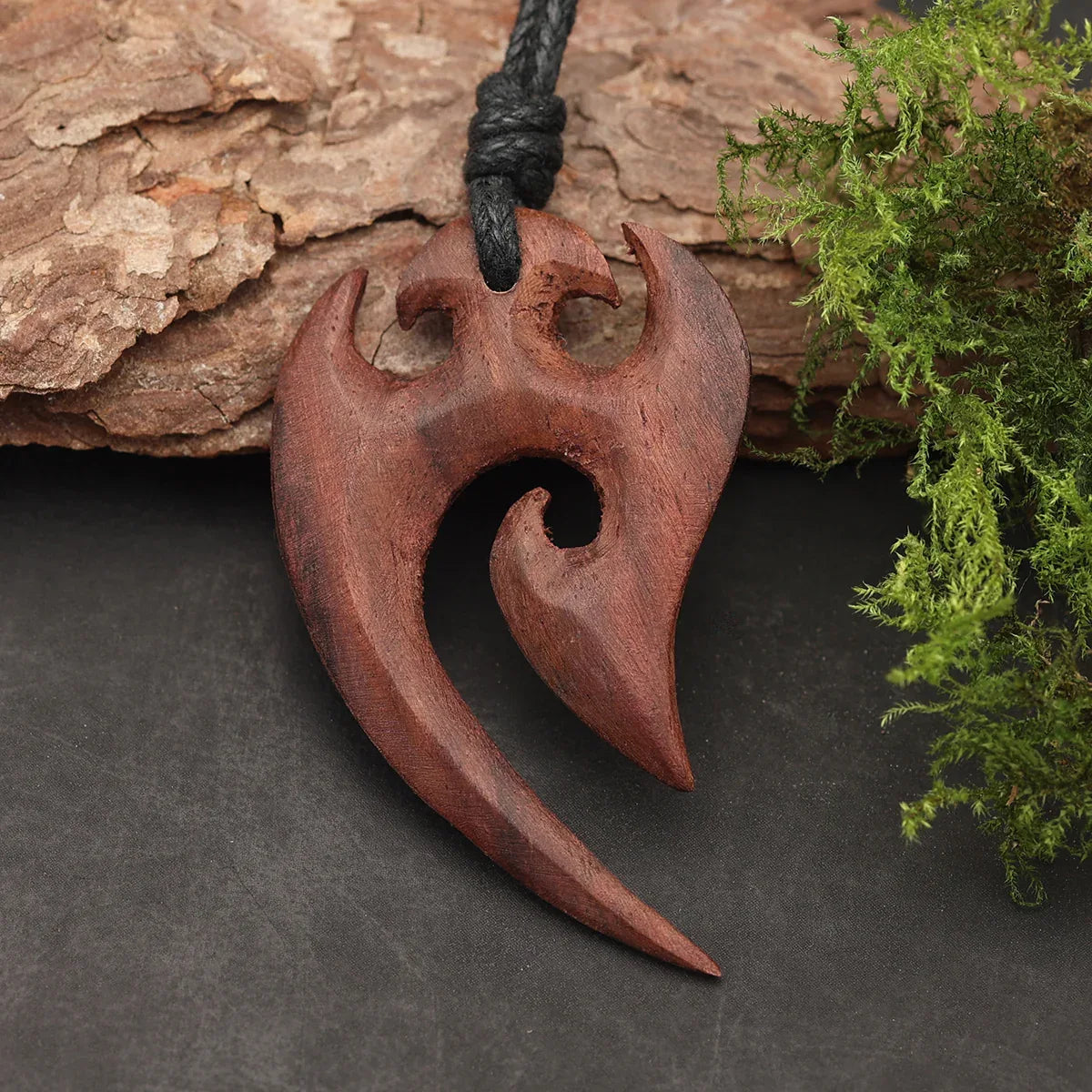 Maori Halskette Holz natürlicher Schmuck Handarbeit fair gehandelt