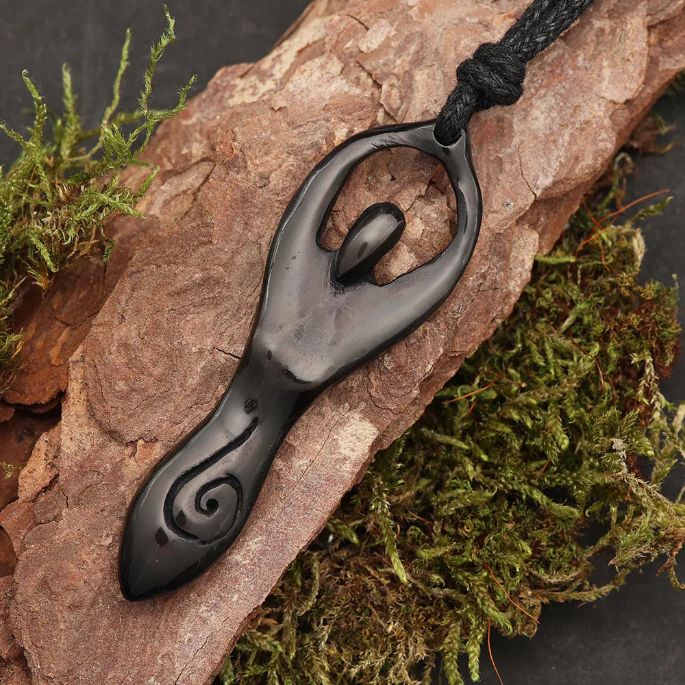 Angerone Schmuck Anhänger Horn Halskette Fair gehandelt Kunst Handwerk