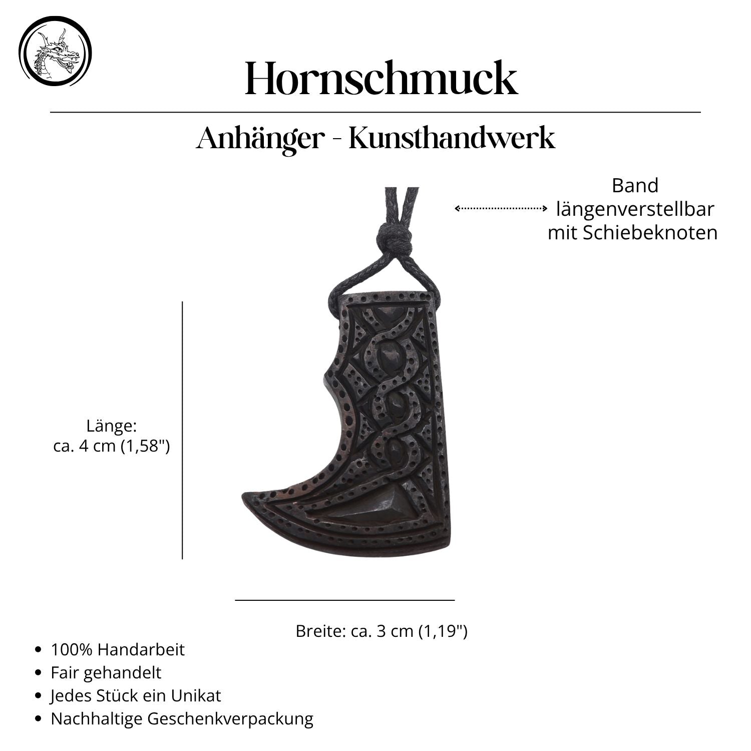 Viking axe horn jewelry pendant handmade jewelry