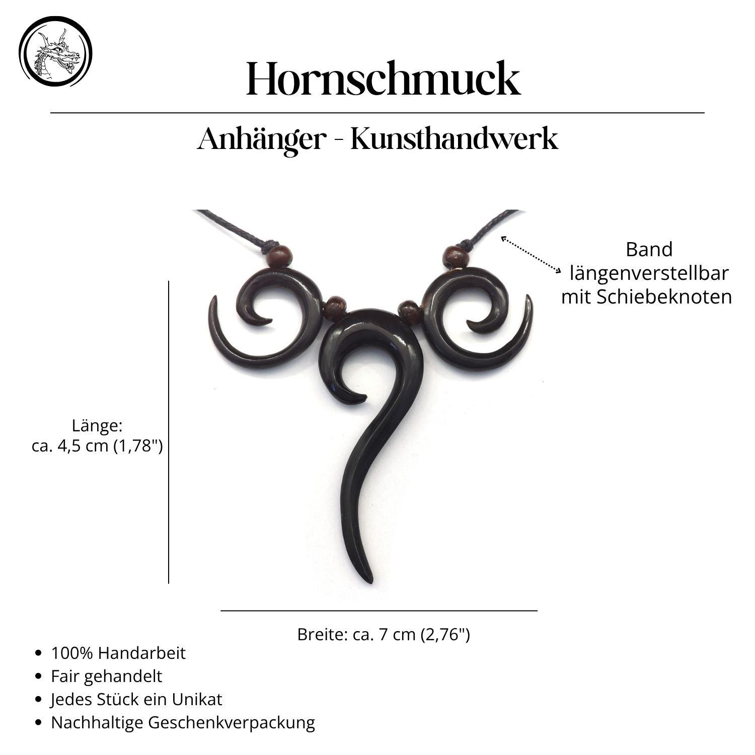  Halskette Horn Handarbeite Kunst Handwerk