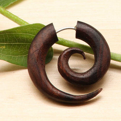 Wooden earrings