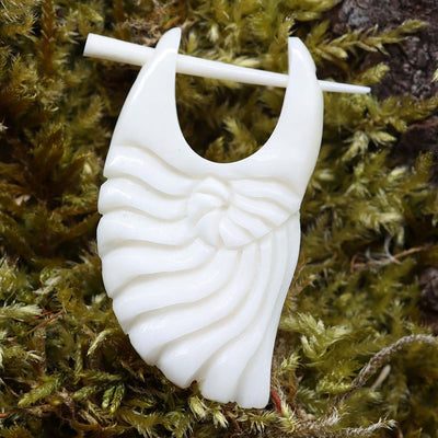 Bone earrings