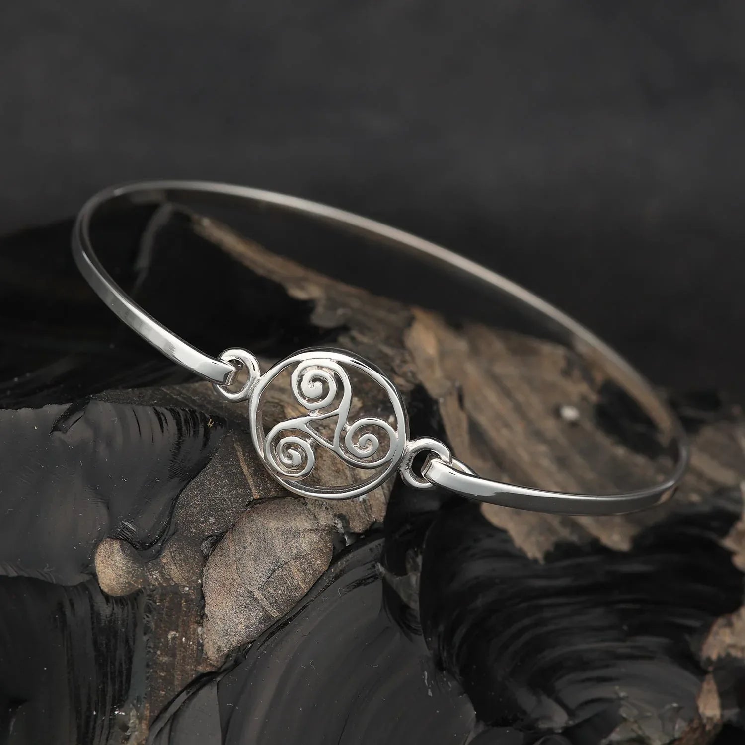 Triskel Armreif Damen Armschmuck 925 Silber Keltisch