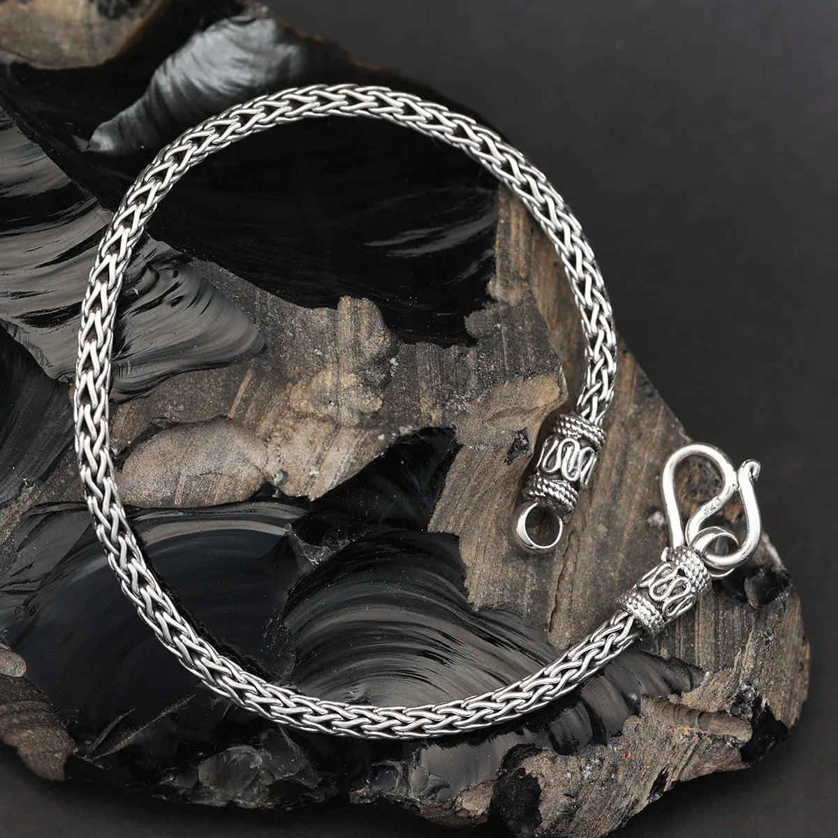 Geflochten Armschmuck 925 Silberschmuck Wikinger