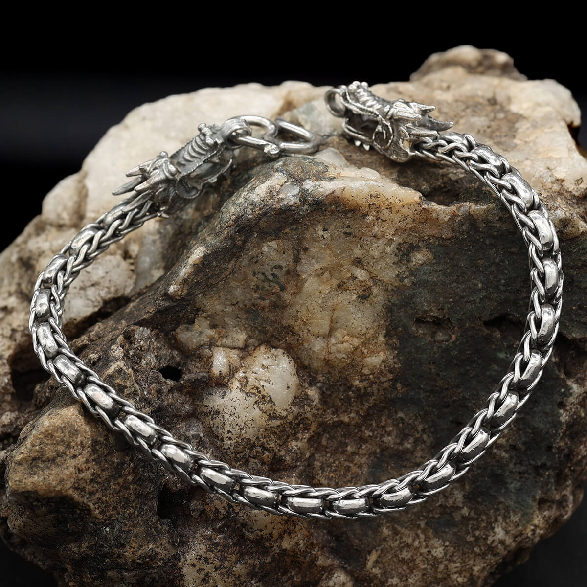 Massive Dragon Arm Jewelry Bracelet 925 Sterling Silver Gothic LARP Men's