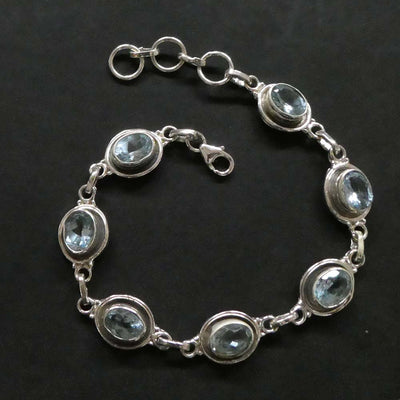 Blue topaz bracelet