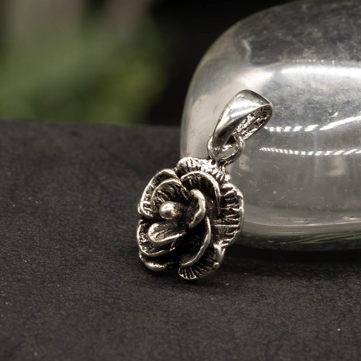 Rose Silber Anhänger 925 Sterlingsilber Damen Schmuck