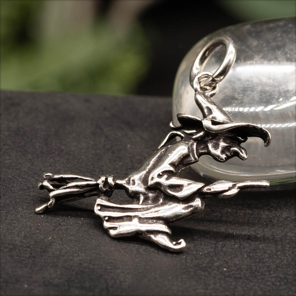 Hexe Silber Anhänger 925 Sterlingsilber Damen Schmuck