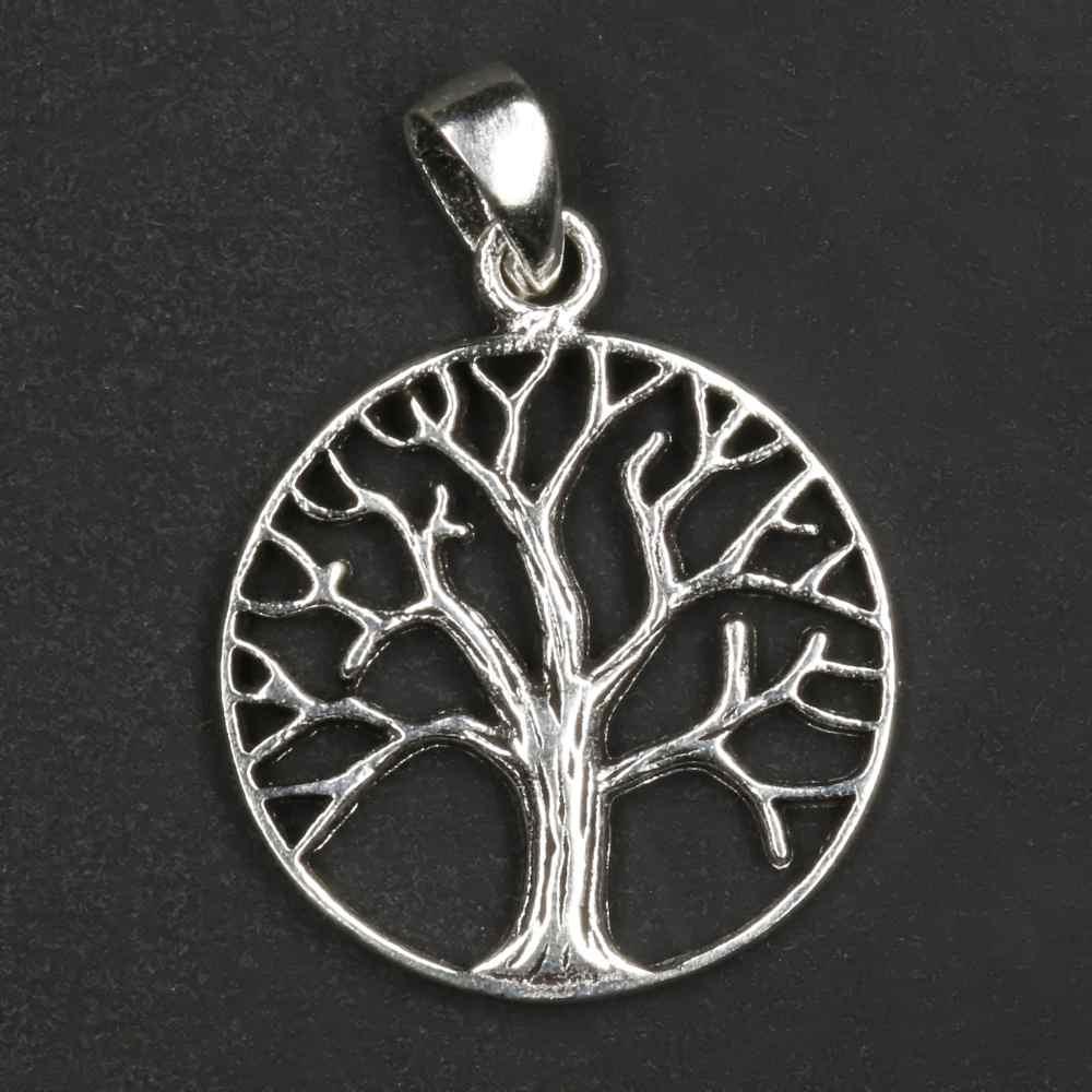 Lebensbaum Silber Anhänger edel 925 Stterlingsilber Baum