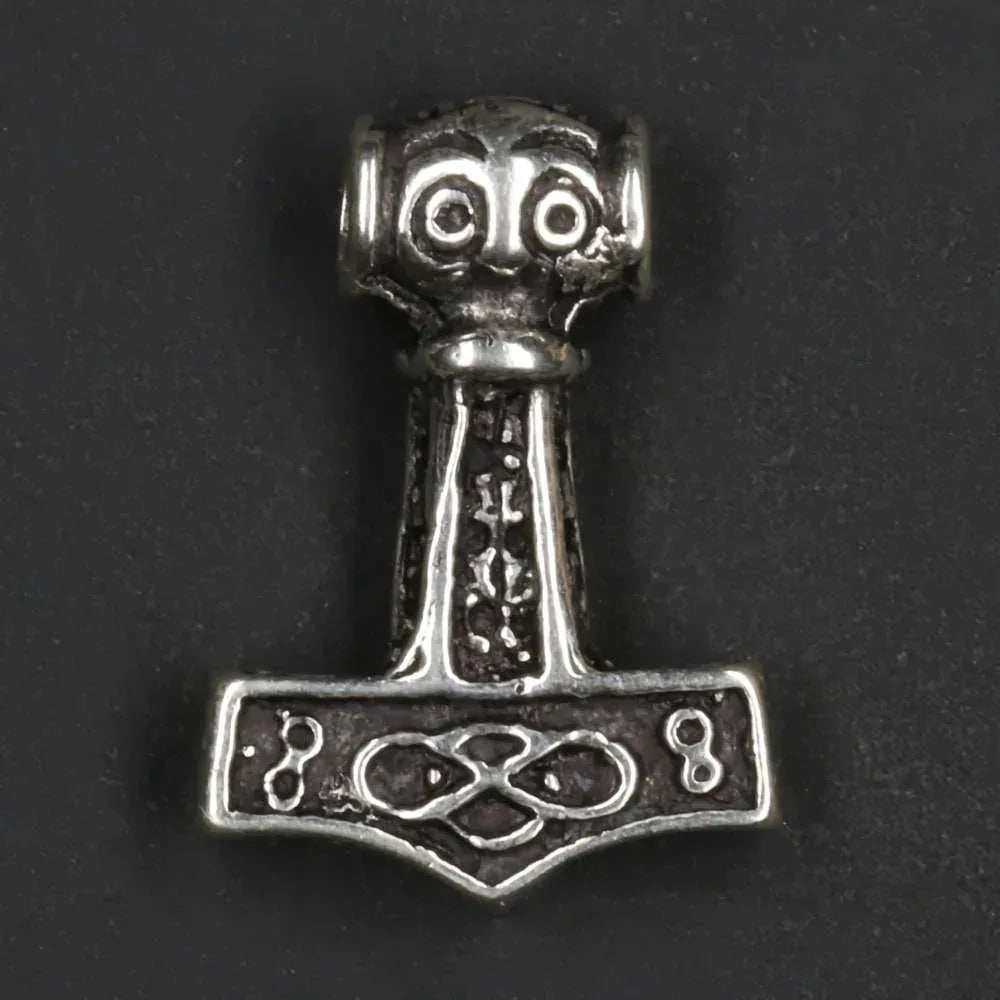 Thorshammer Kettenanhänger 925 Silber Wikinger Schmuck für eine Silberkette