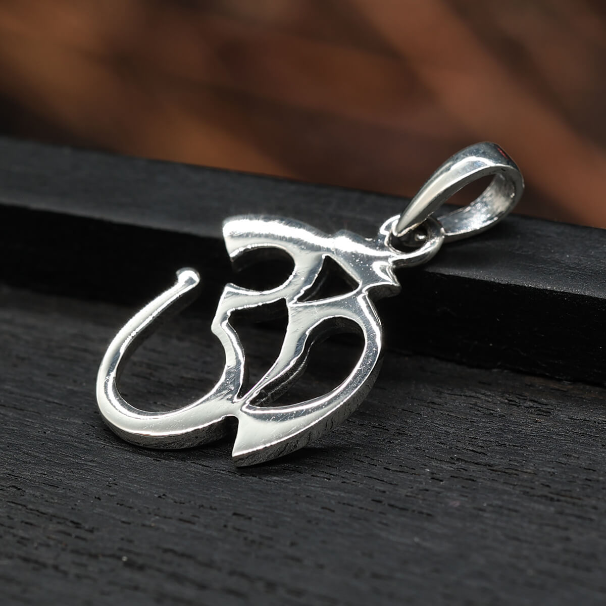 Om Silberschmuck Anhänger 925 Silber