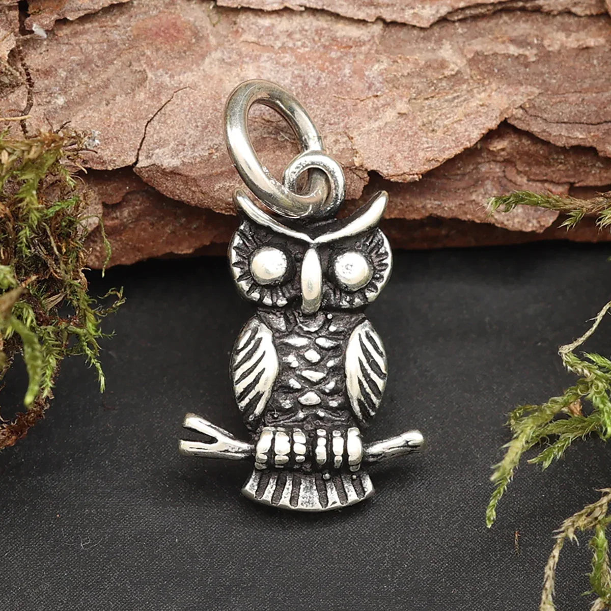 Eule Silber Schmuckanhänger Kette 925 Sterlingsilber 