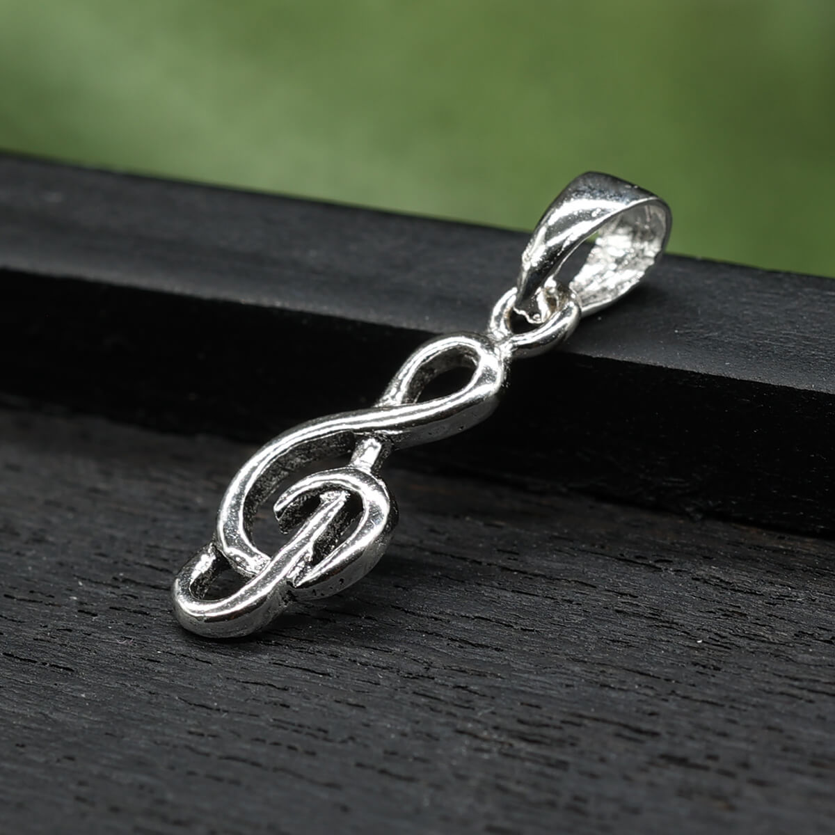 Notenschlüssel Silberschmuck Anhänger 925 Silber 