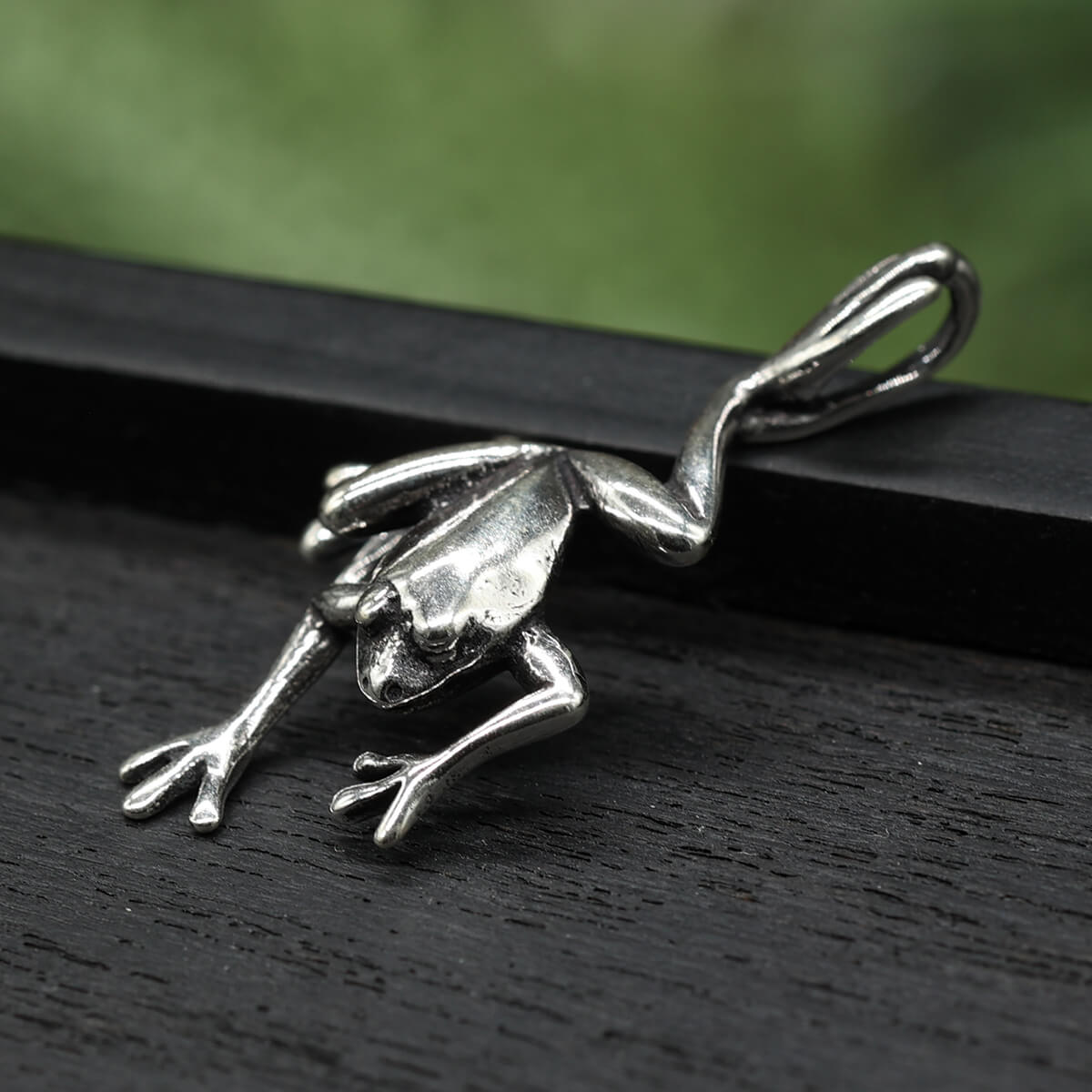 Frosch Silberschmuck Anhänger 925 Silber 