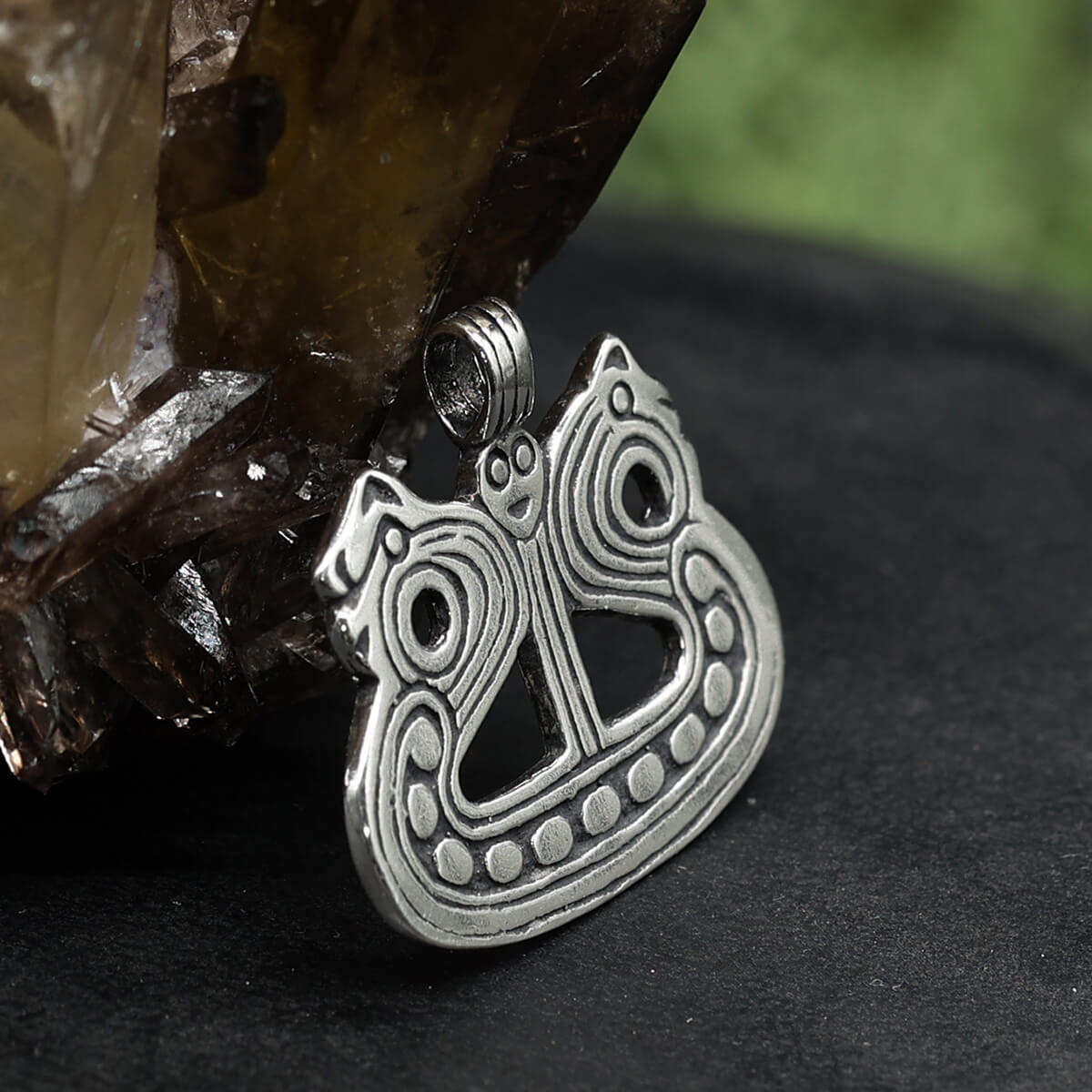 Drachenboot Silberschmuck Anhänger 925 Silber Wikinger