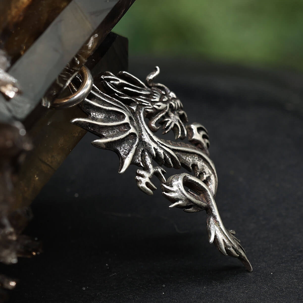 Drachen Silberschmuck Anhänger 925 Silber