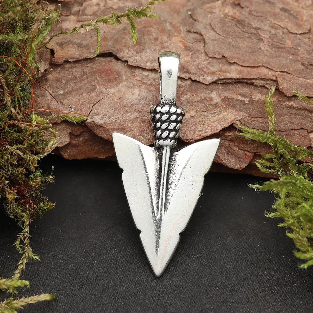 Pfeilspitze Silber Anhänger 925 Sterlingsilber massiver Silberschmuck