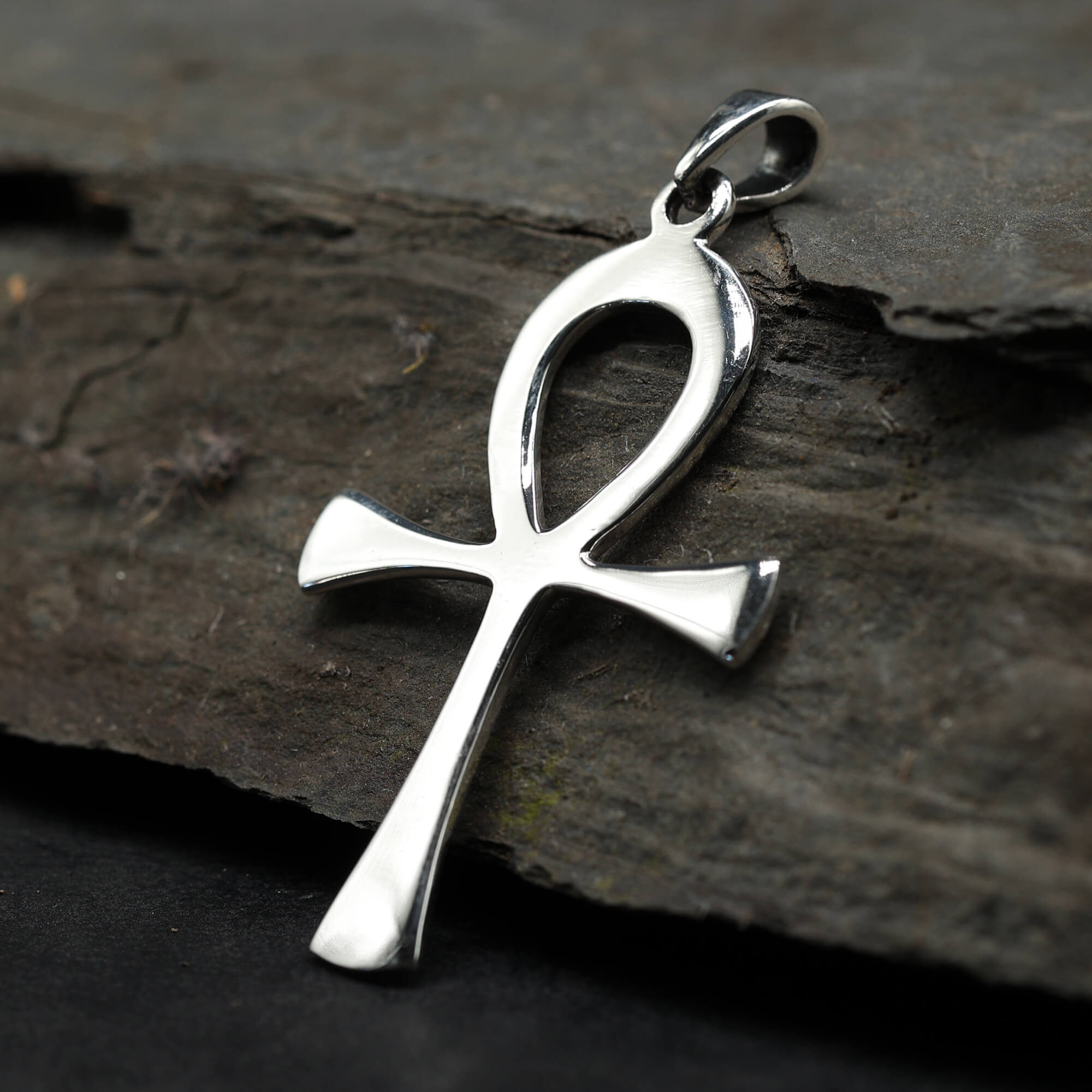 Ankh jewelry pendant, Egyptian style, simple, 925 silver
