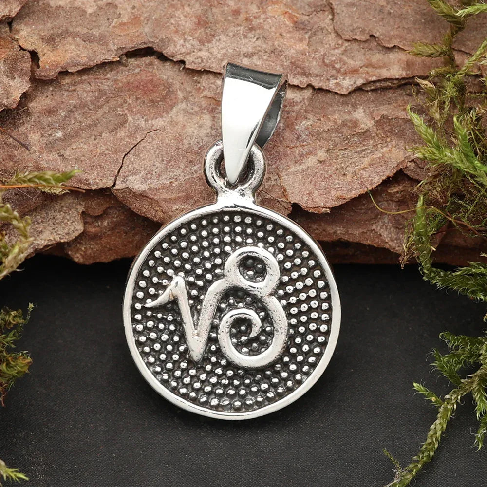 Steinbock Anhänger 925er Silber Astrologie Tierkreiszeichen Schmuck