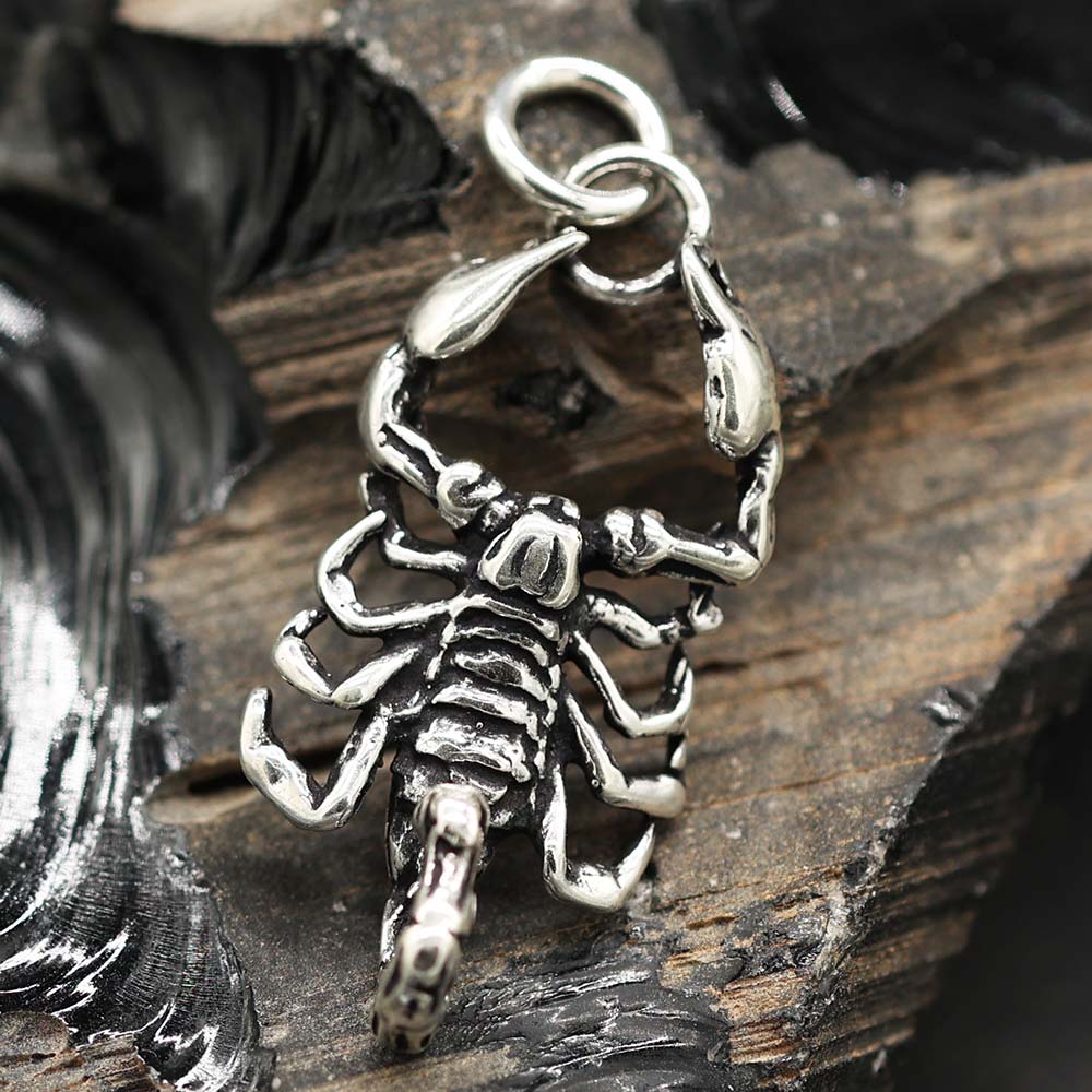 Großer Skorpion Anhänger Silber Sternzeichen Schmuckanhänger 925 Sterling Silber 