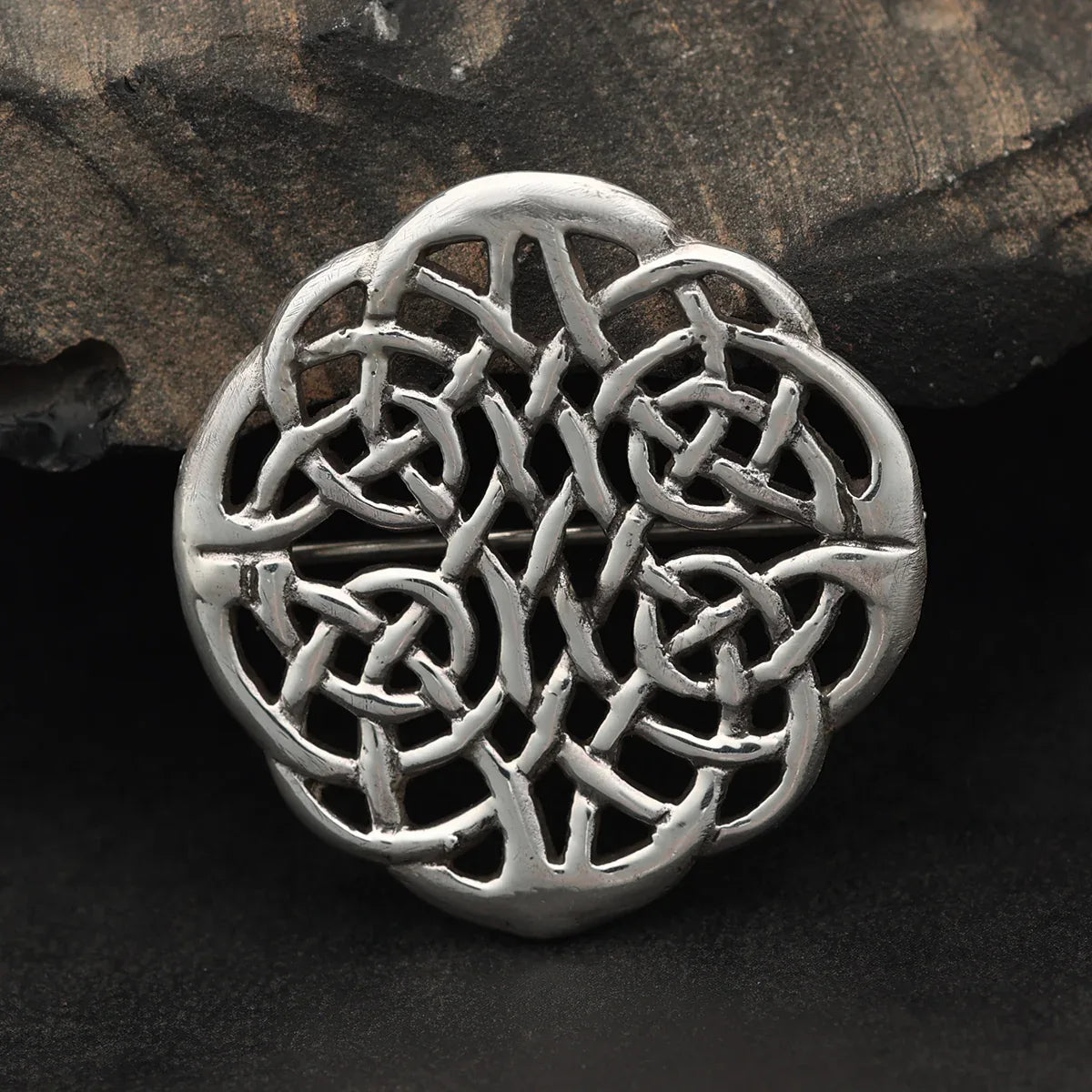 Kelten Brosche Silber Keltisches Design 925 Silber Edler Schmuck Gewandung