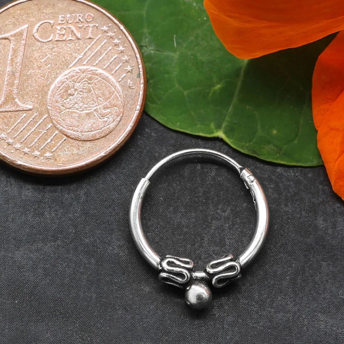 Kugel Ohrschmuck keltisch Silber 925