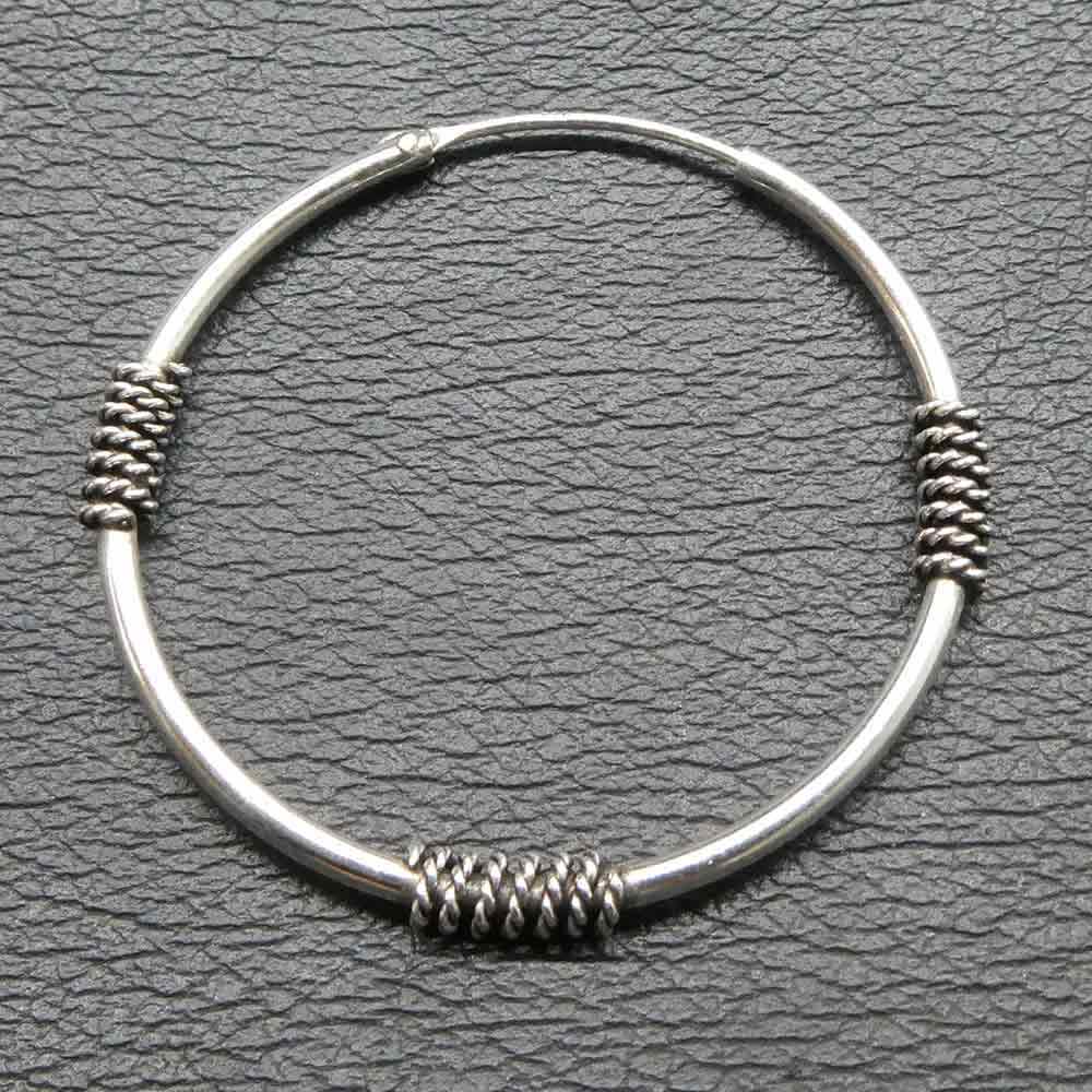 Creole Silber Ohrschmuck 35mm / 1,5mm  925 Silber