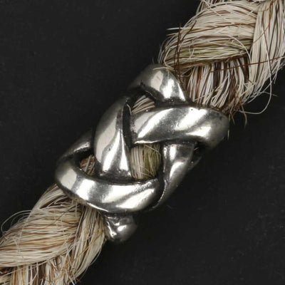 Silver beard beads