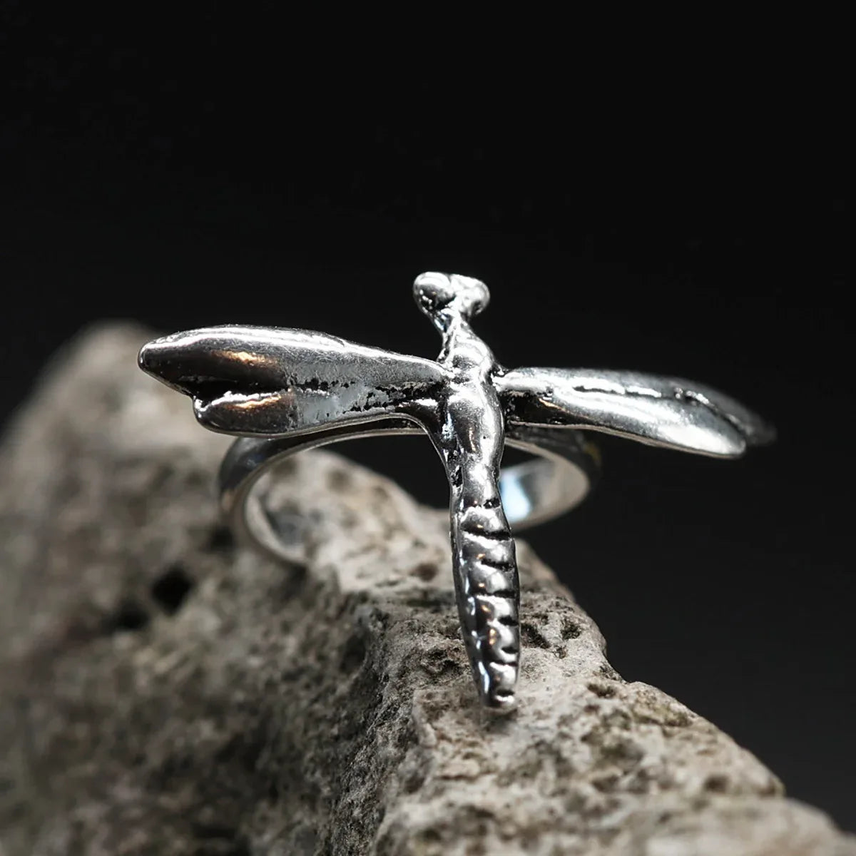 Libellen Ohrring 925 Silber einzigartige Ohrklemme Earcuff