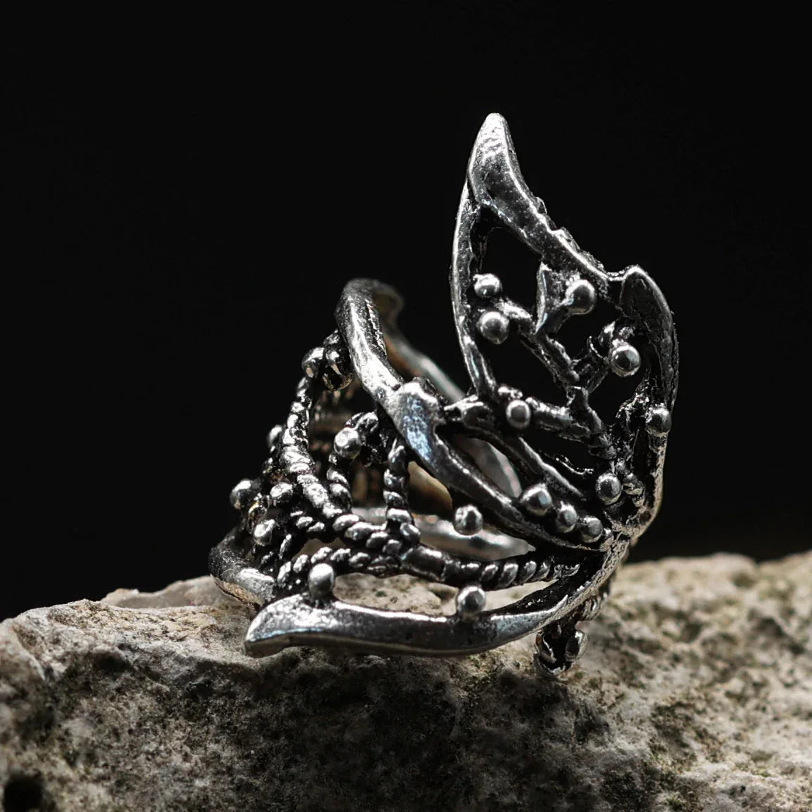Blatt Elfe  Ohrklemme feiner Ohrring ohne Ohrloch ausgefallener Ohrschmuck