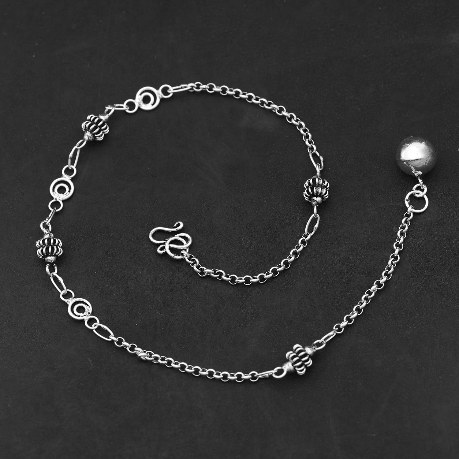 Fusskettchen Silber Fußschmuck  Ornamente