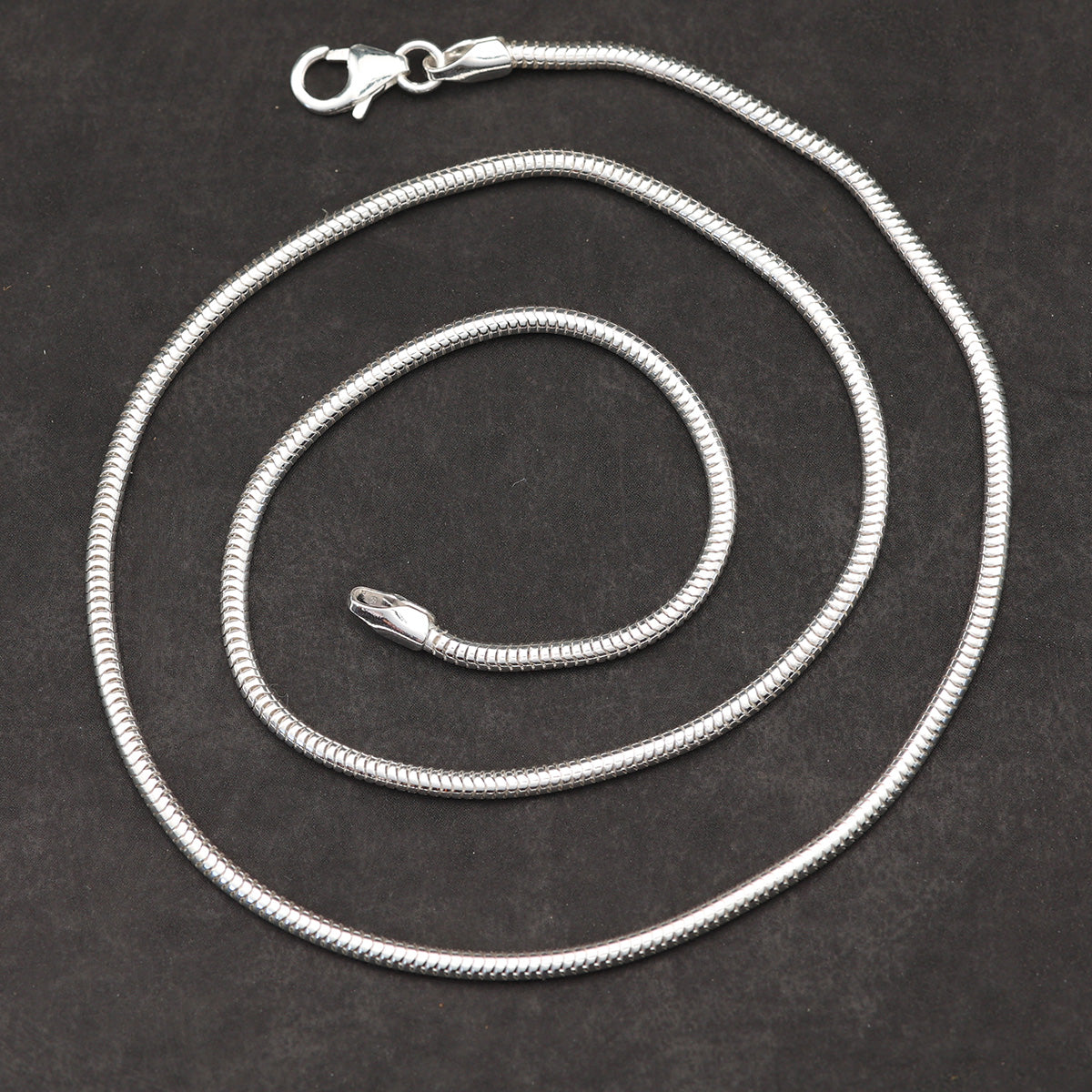 Schlangenkette Halskette 925 Silber biegsam echte Schlangenkette