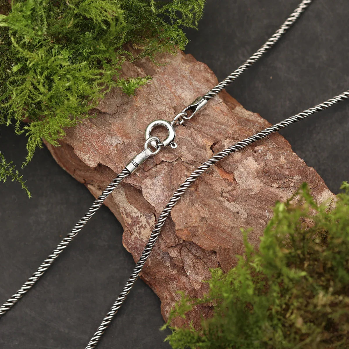 Gedrehte Silberkette Fein Halskette Silberschmuck