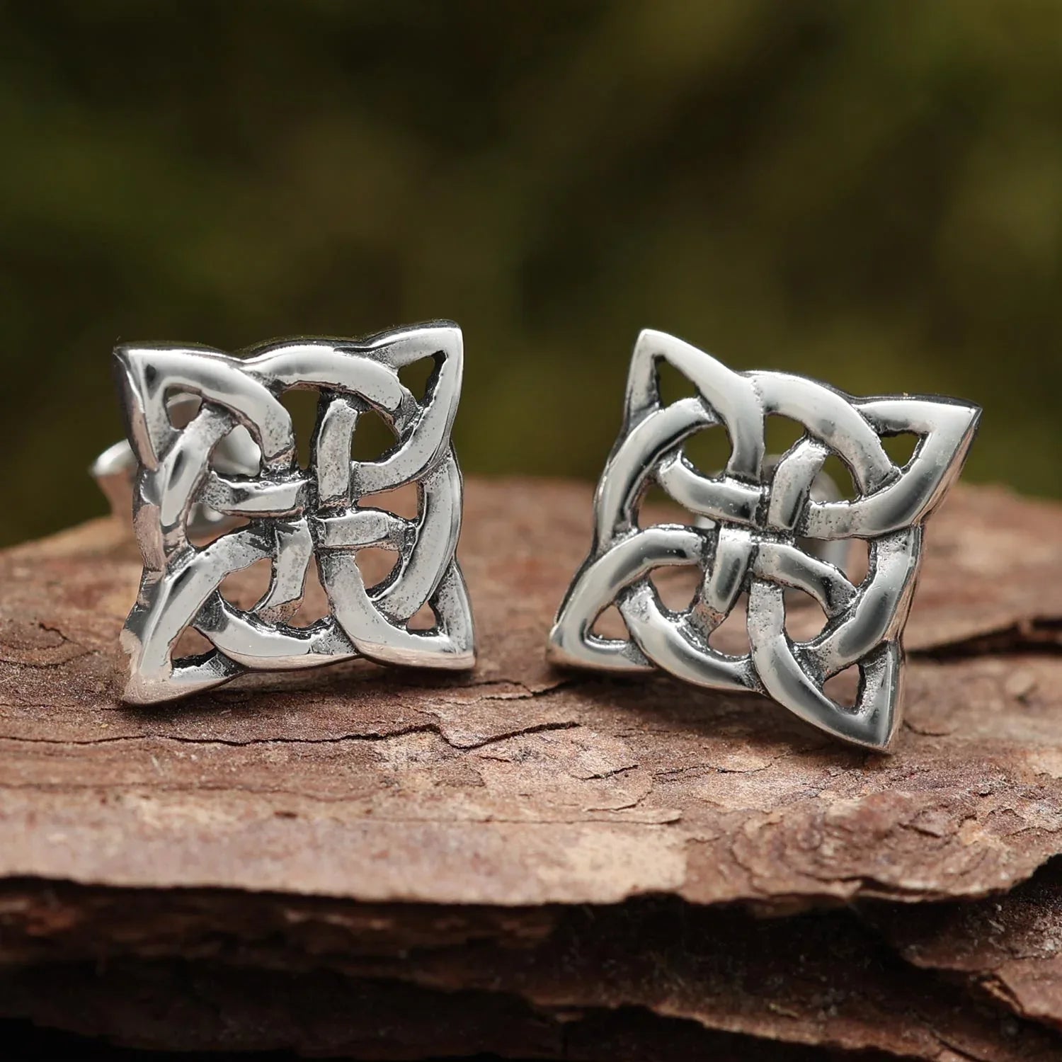 Kelten Ohrringe Stecker Silber Ohrschmuck Mittelalter