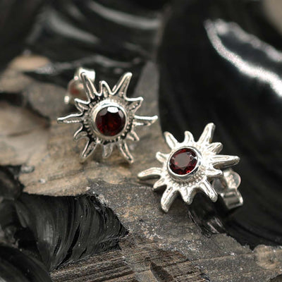 Stone earrings