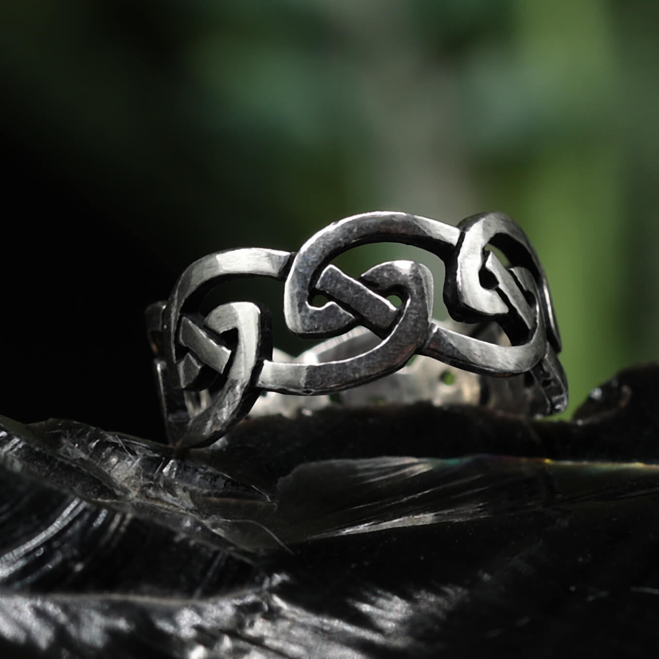 Kelten Ring keltischer Schmuck Silber Bandring Keltenknoten 925 Silber