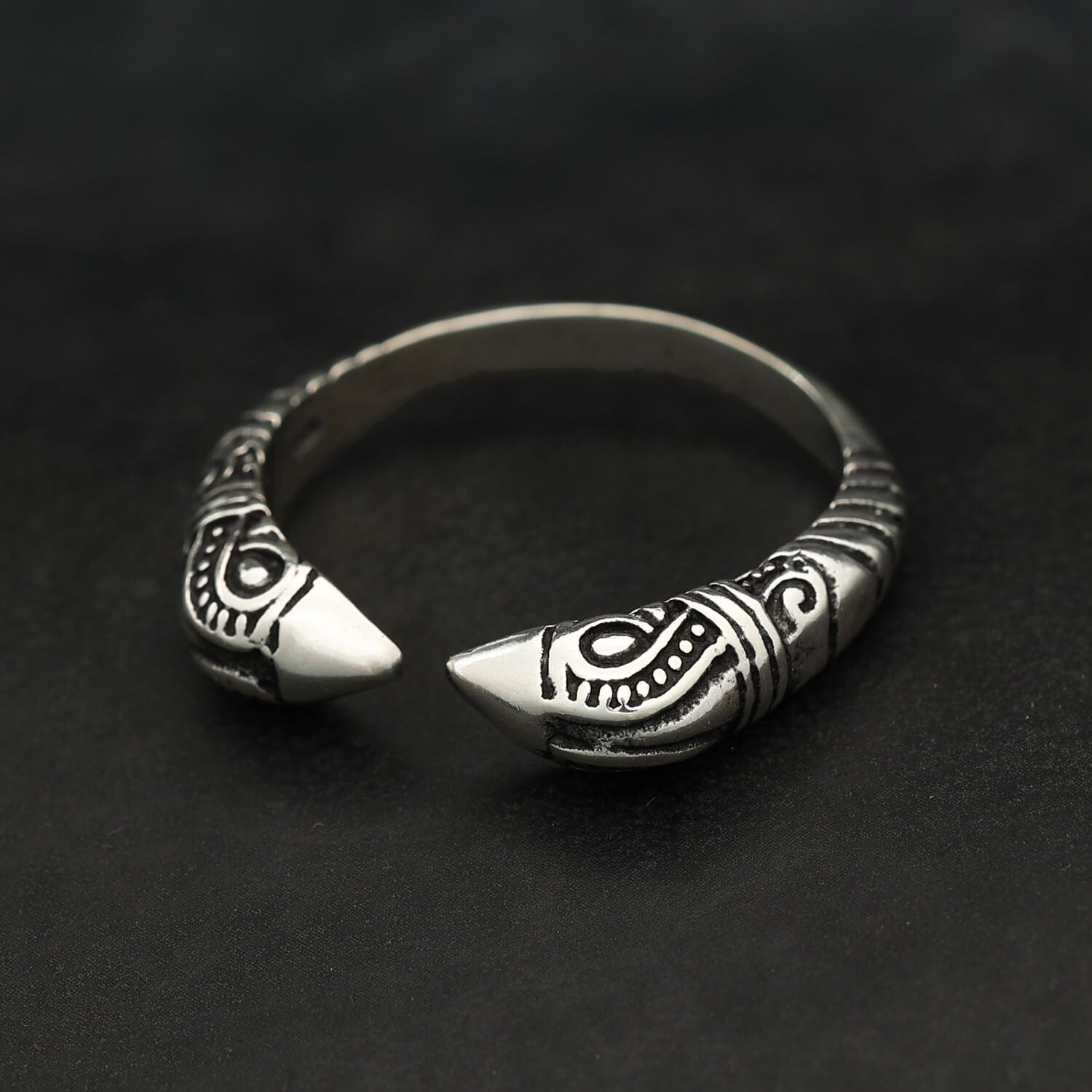 Wikinger Odins Raben Damenring Silber Schmuck Ring Herren