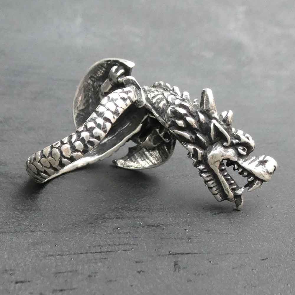 Dragon Ring Gothic Jewelry 925 Silver