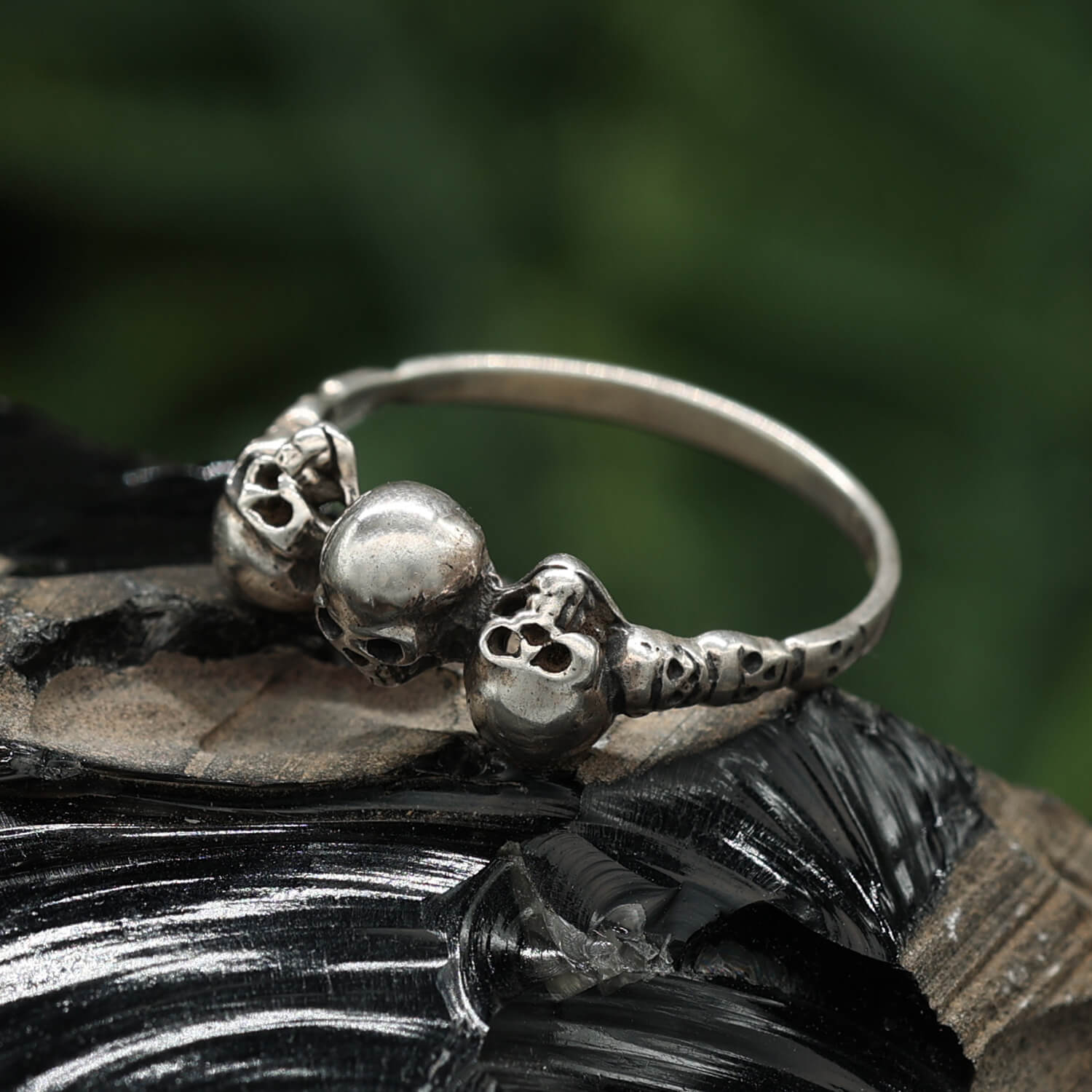 Damenring Totenkopf Silber Schmuck Ring Herren Gothic Design