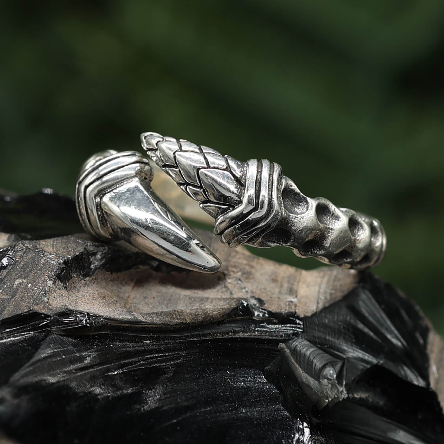 Ring Kralle Damen Herren Silberring 925 Silber Biker